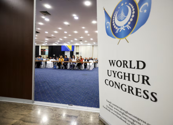 Due to threats, a Uyghur rights council meets in Bosnia under strict security.