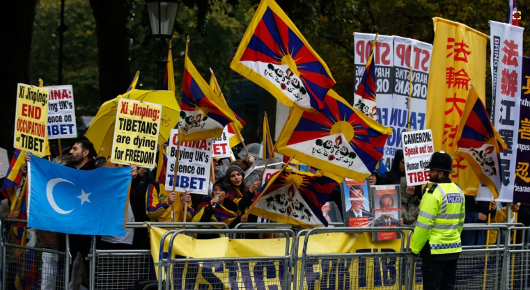 Western countries want rights transparency in Tibet and Xinjiang.